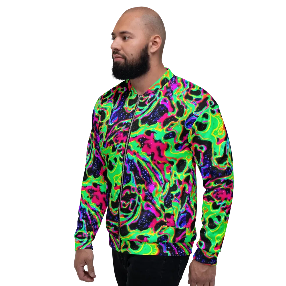 Galactic Ooze on Bomber Jacket — Left