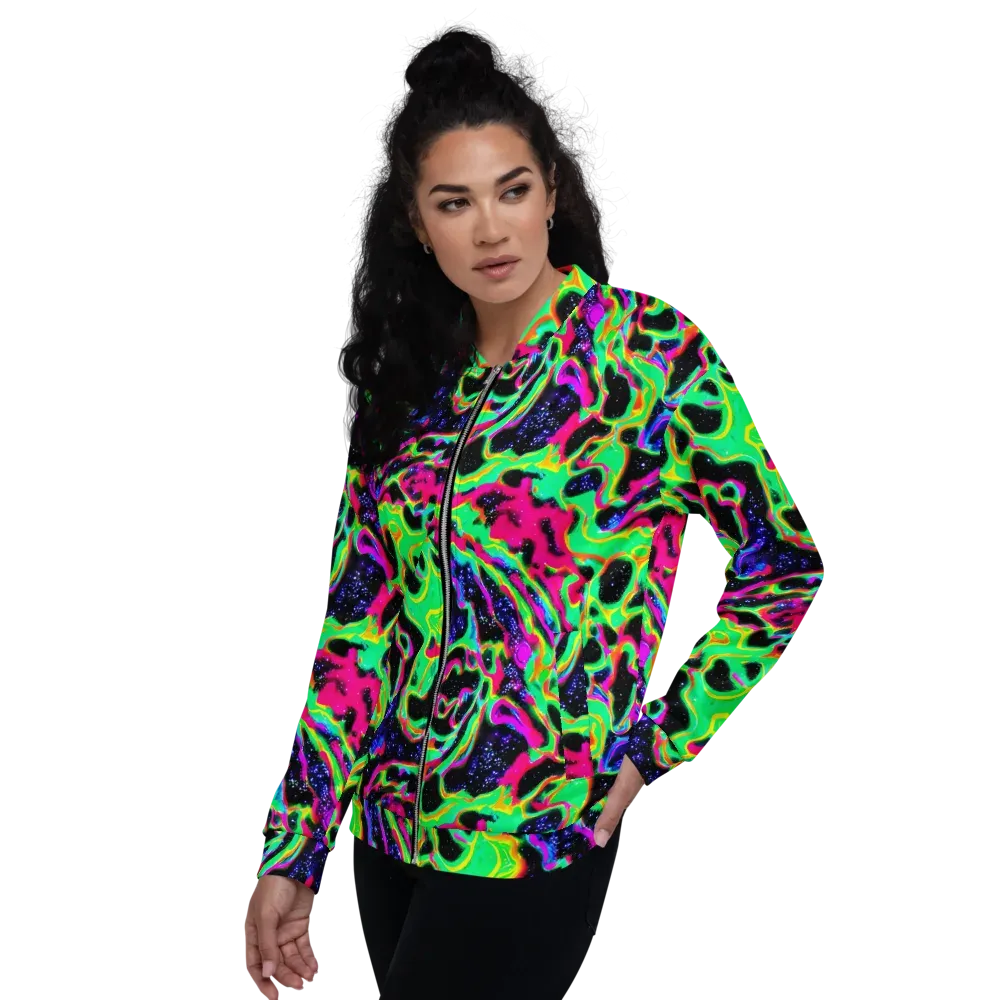 Galactic Ooze on Bomber Jacket — Left
