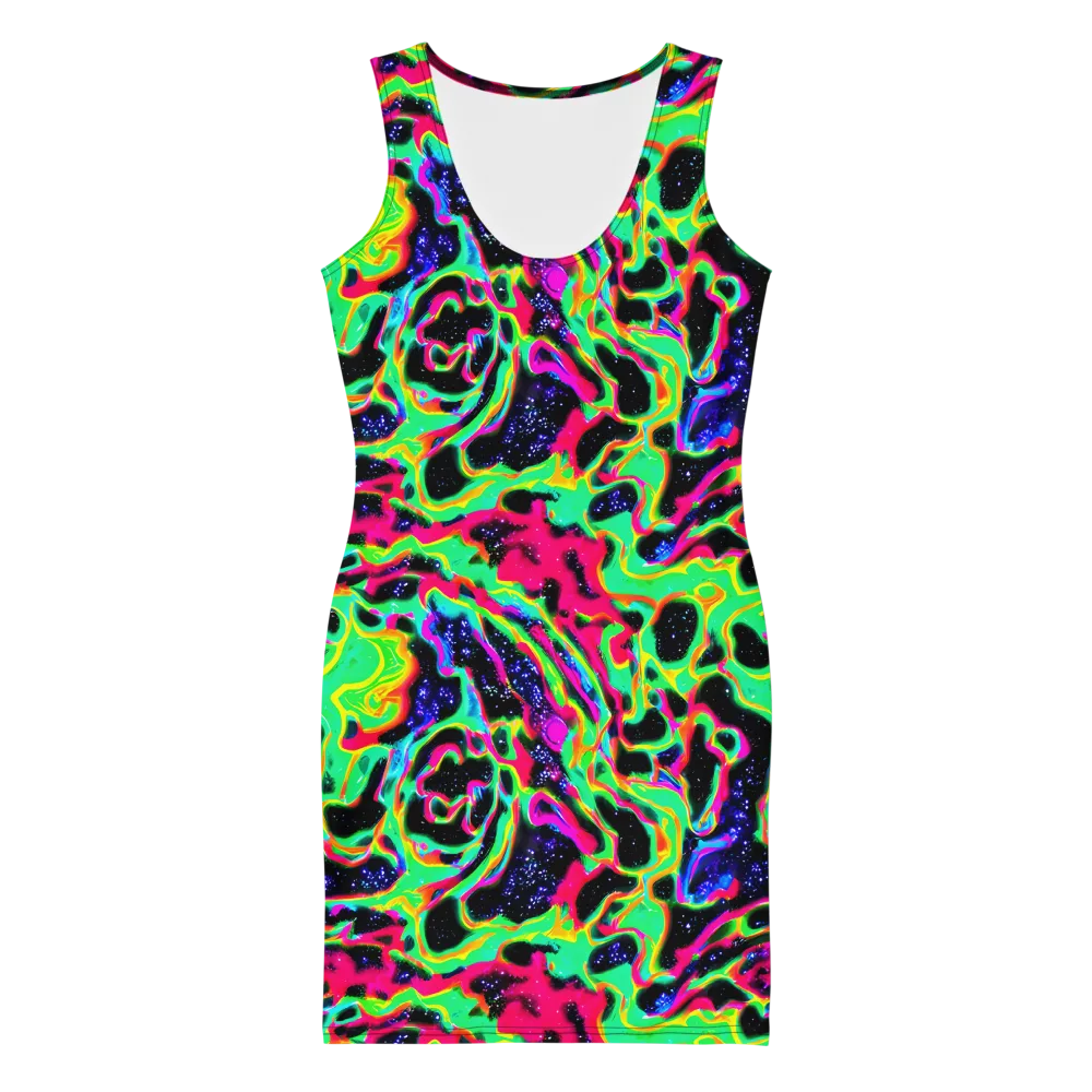 Galactic Ooze on Bodycon Dress — Front