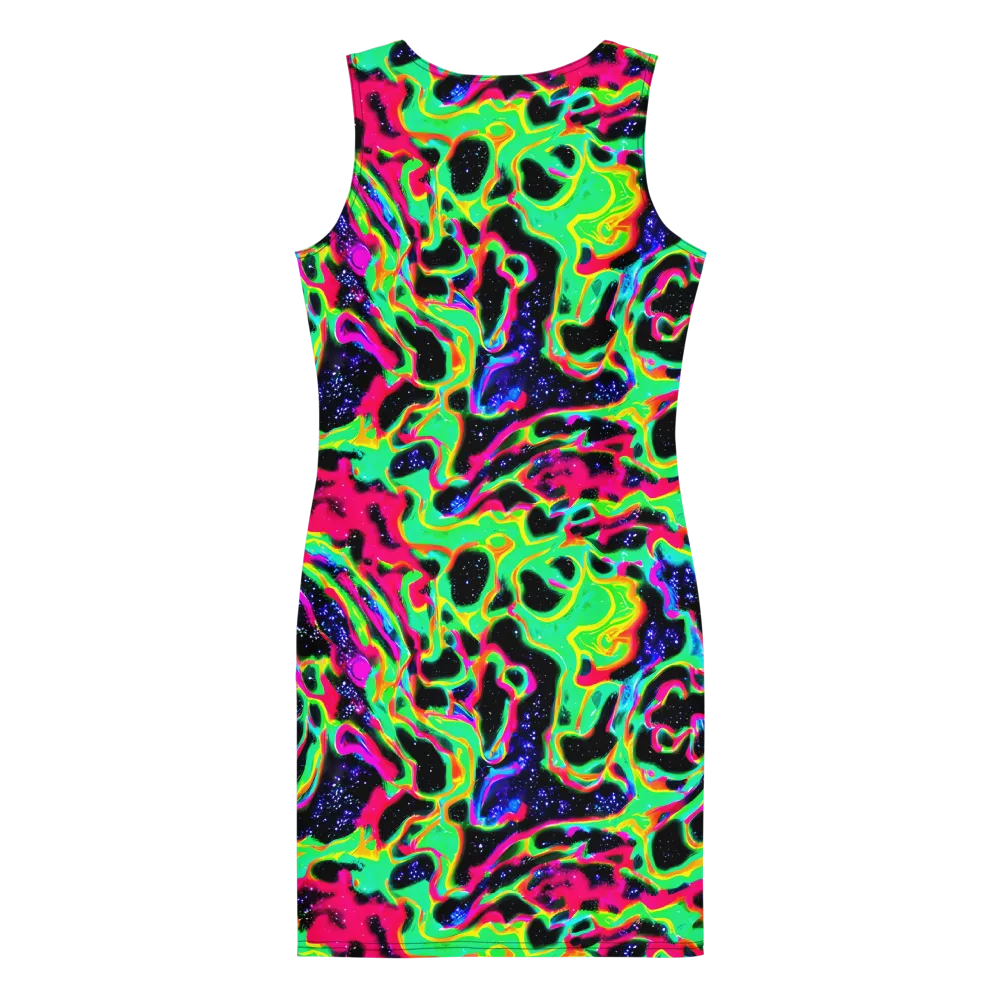 Galactic Ooze on Bodycon Dress — Back