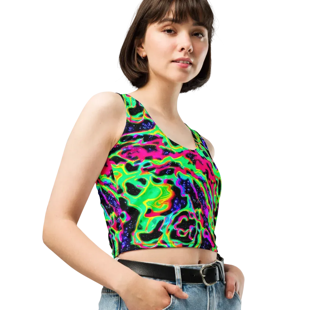 Galactic Ooze on Crop Top — Right Front
