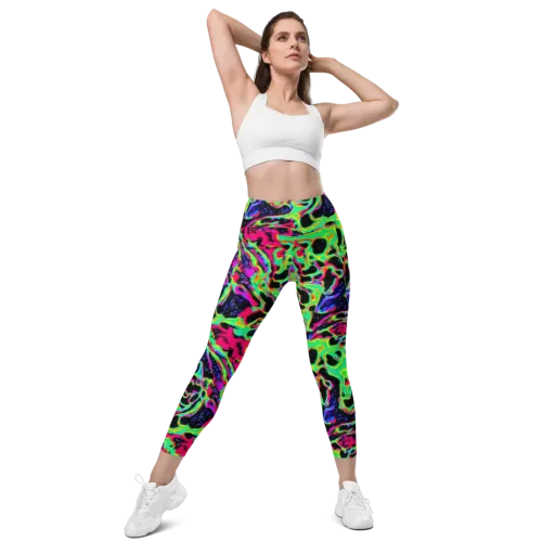 Galactic Ooze on a Leggings with Pockets