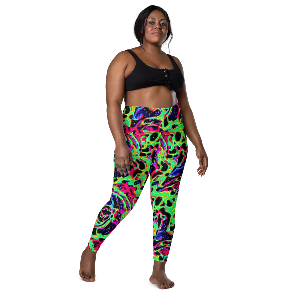 Galactic Ooze on Leggings with Pockets — Front