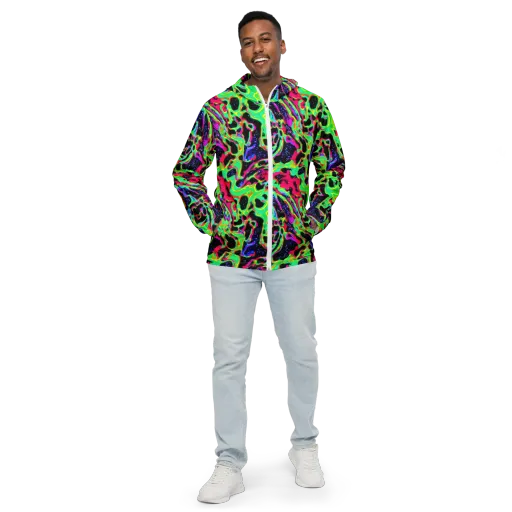 Galactic Ooze on a Men's Windbreaker