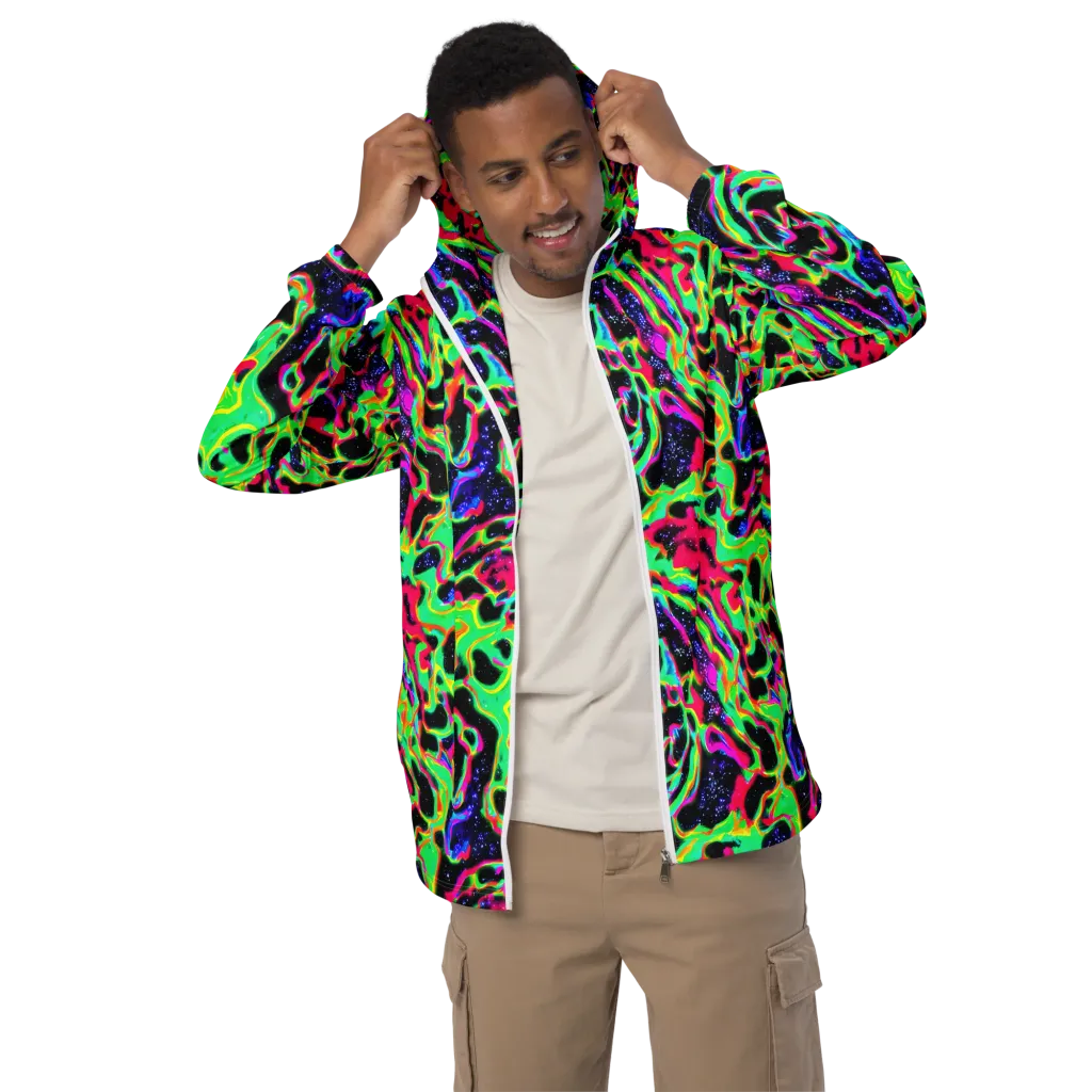 Galactic Ooze on Men's Windbreaker — Front