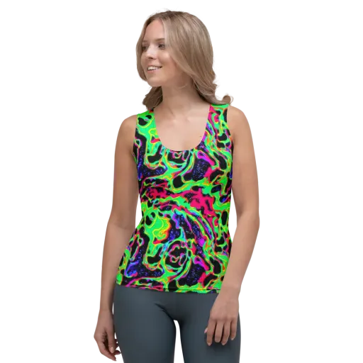 Galactic Ooze on a Women's Tank Top