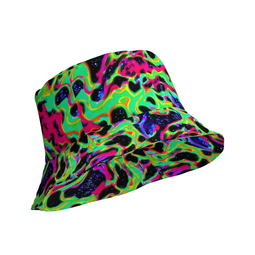 Galactic Ooze on Reversible Bucket Hat — Product details Outside