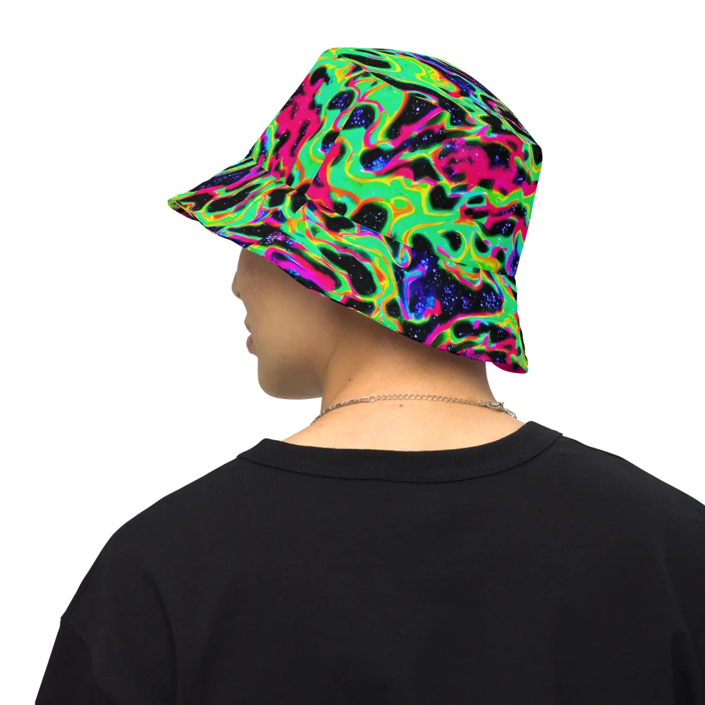 Galactic Ooze on Reversible Bucket Hat — Back Inside