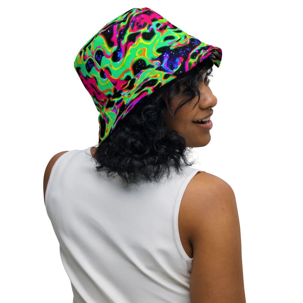 Galactic Ooze on Reversible Bucket Hat — Right Outside