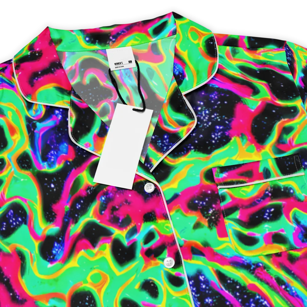 Galactic Ooze on Women's Short Sleeve Pajama Top — Product details