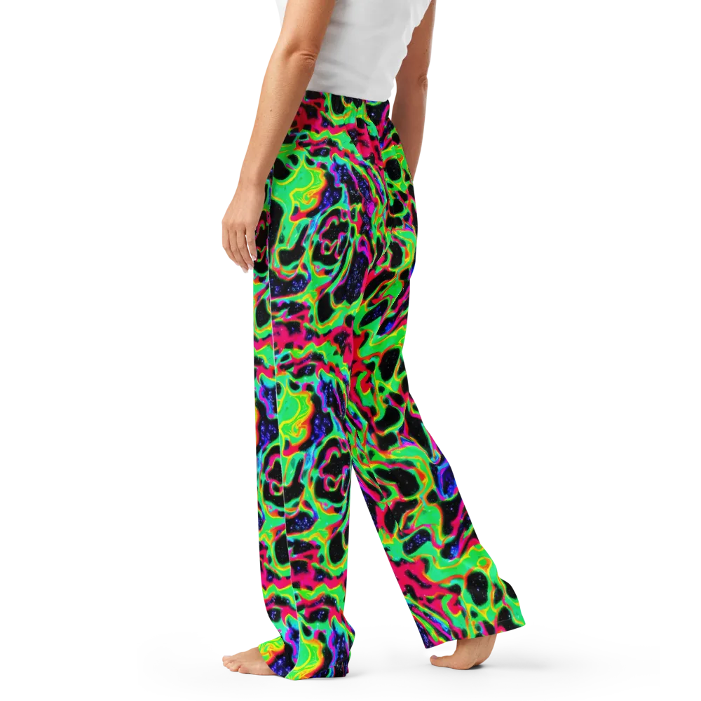 Galactic Ooze on Women's Pajama Pants — Left