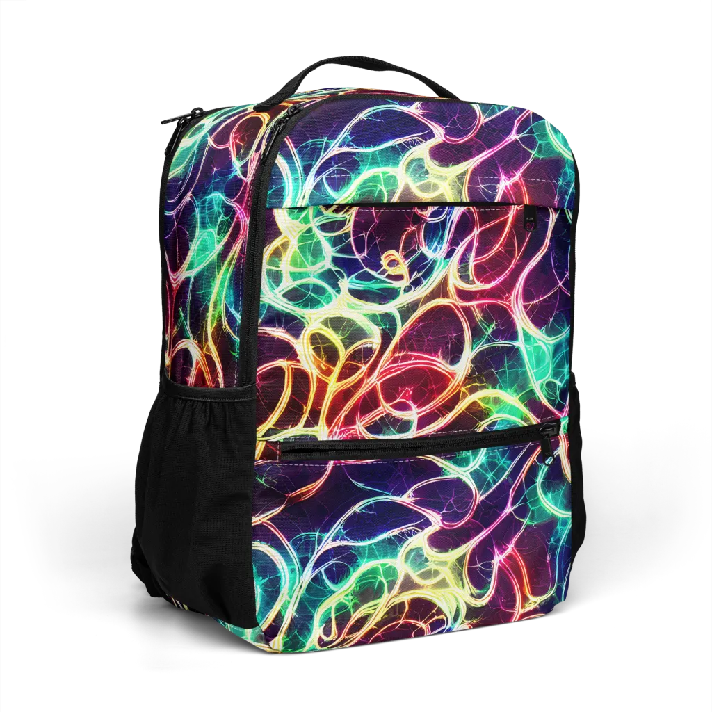 Electric Lace on Utility Backpack — Right Front