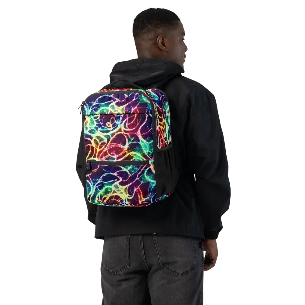 Electric Lace on Utility Backpack — Back