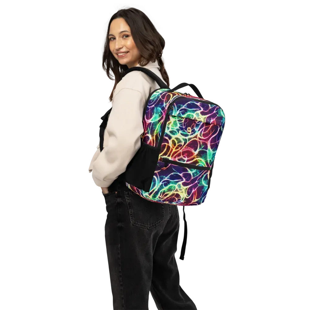 Electric Lace on Utility Backpack — Back