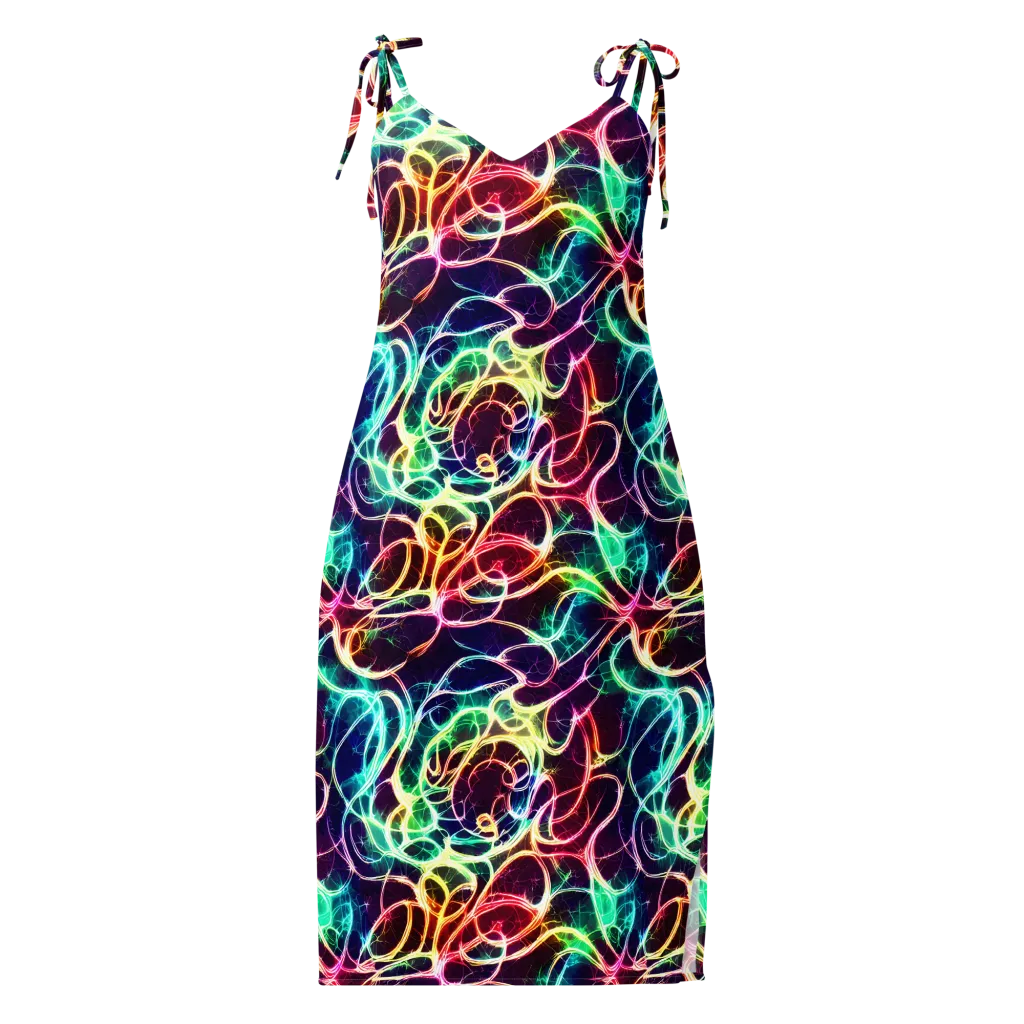 Electric Lace on Slip Dress — Front