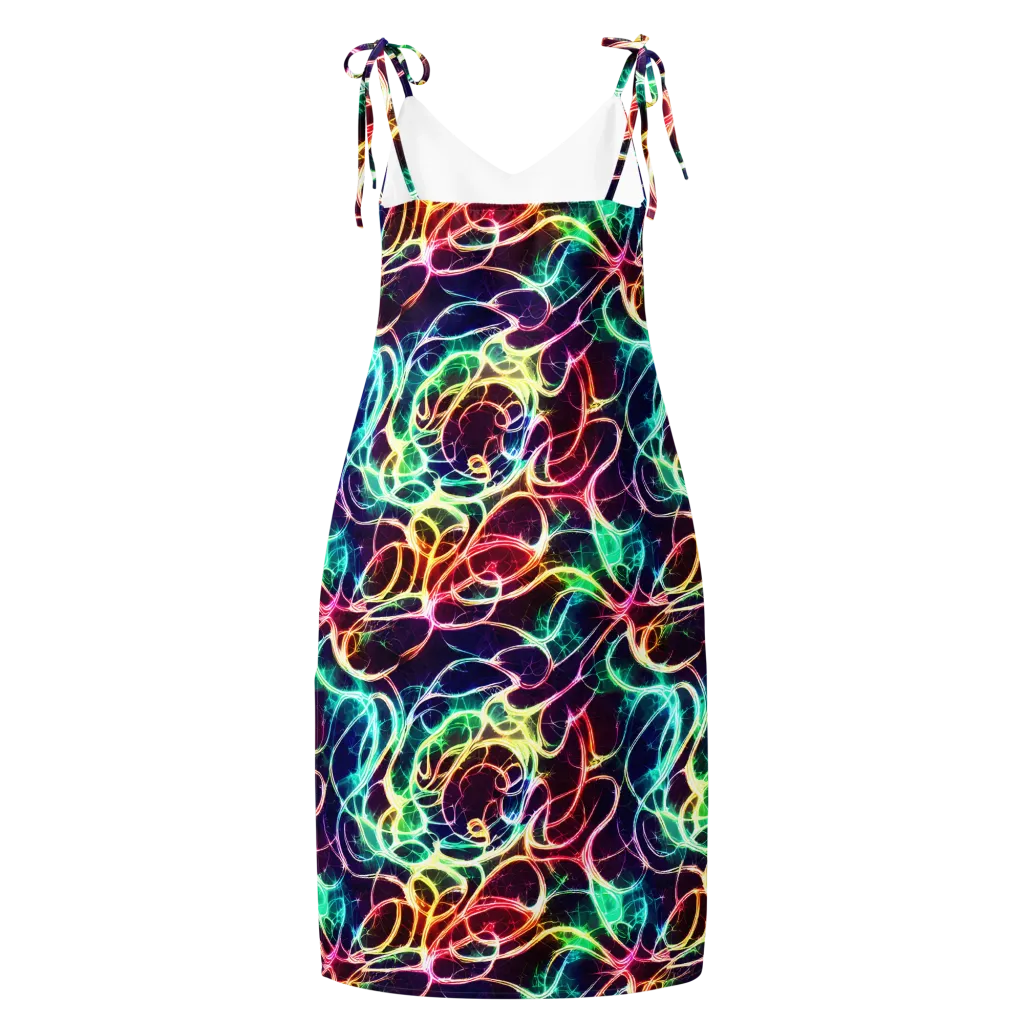 Electric Lace on Slip Dress — Back