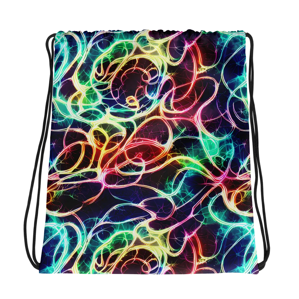 Electric Lace on Drawstring Bag — Photo