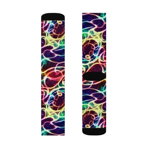 Electric Lace on a Socks