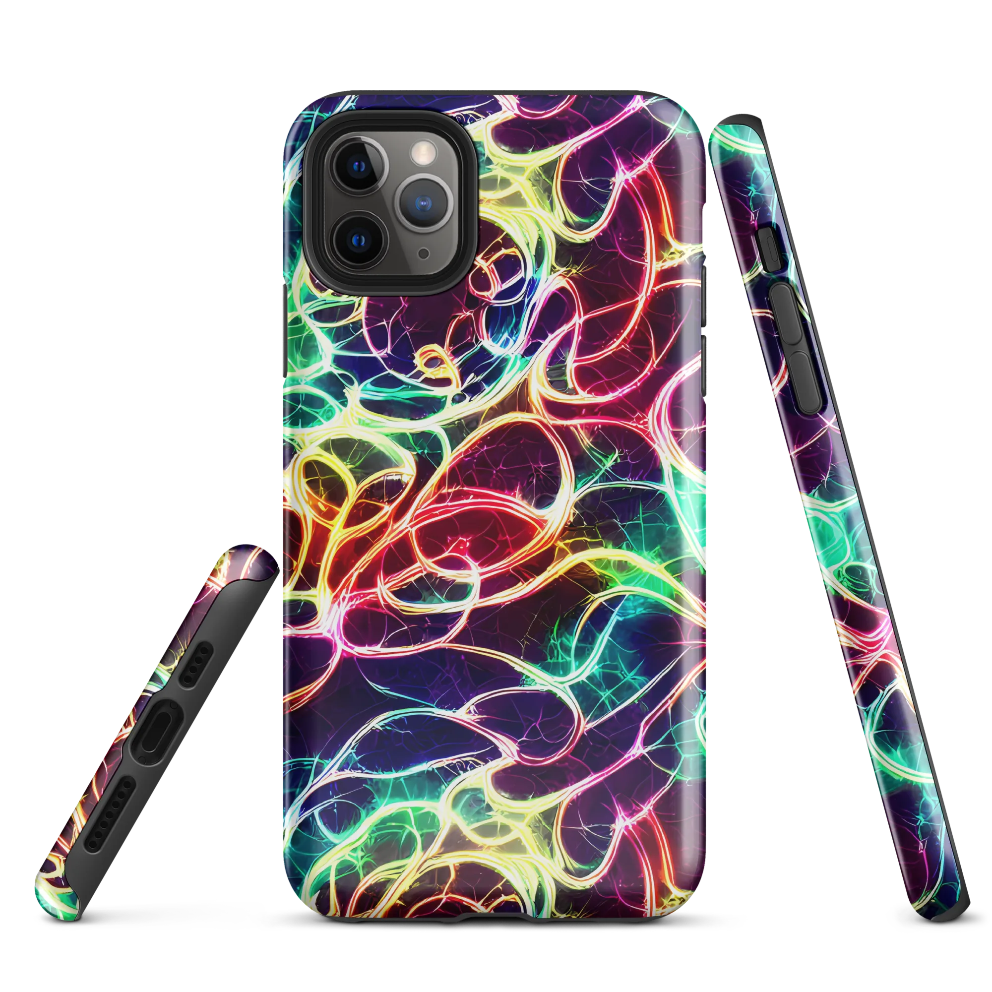 Electric Lace on Tough Case for iPhone® — Front
