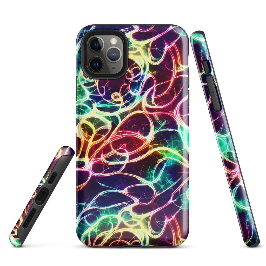 Electric Lace on Tough Case for iPhone® — Front