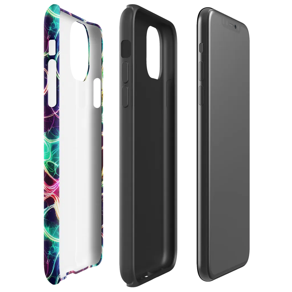Electric Lace on Tough Case for iPhone® — Right