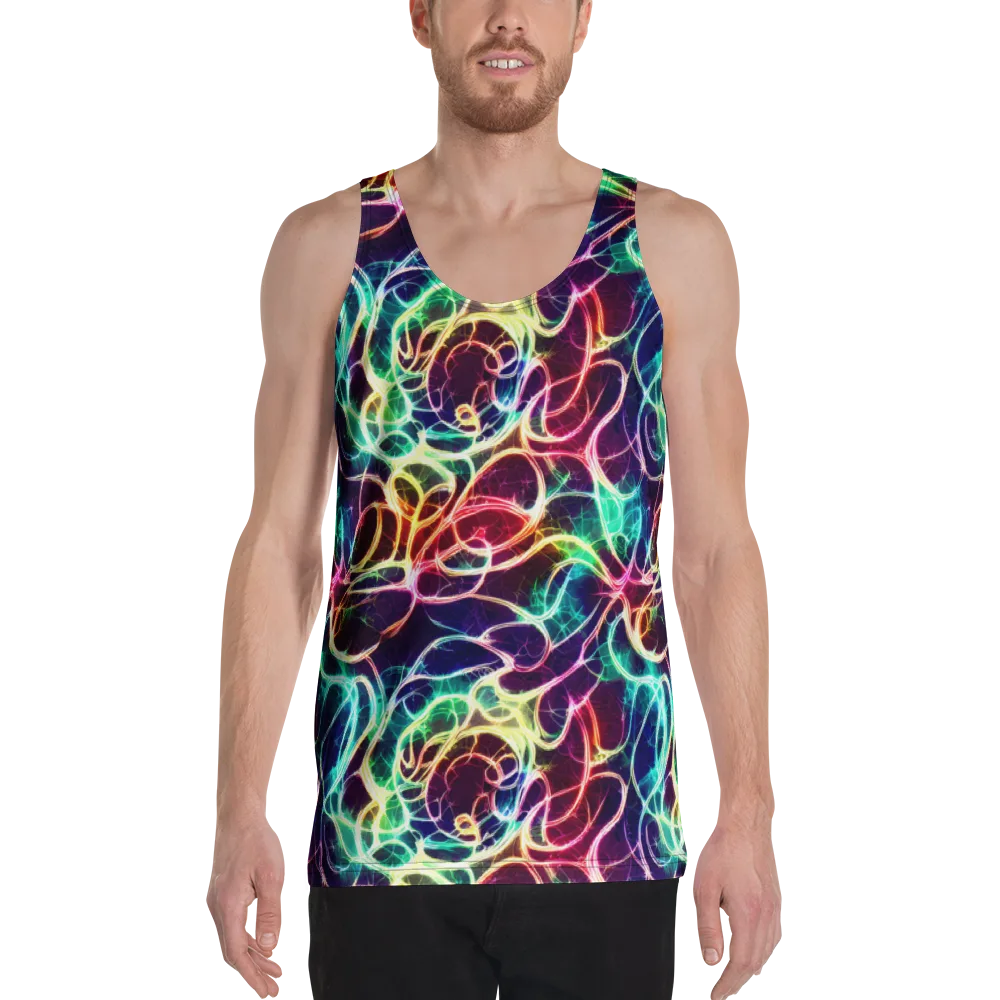 Electric Lace on Men's Tank Top — Front