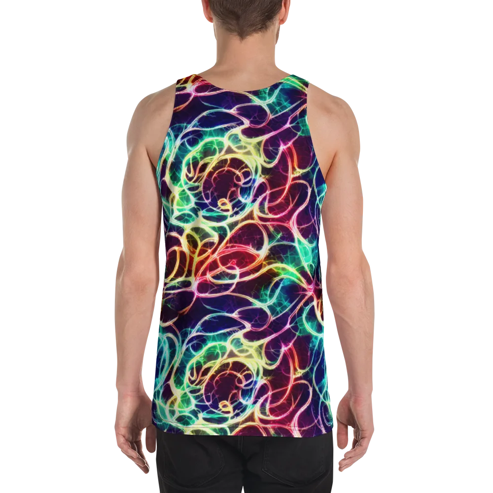 Electric Lace on Men's Tank Top — Back