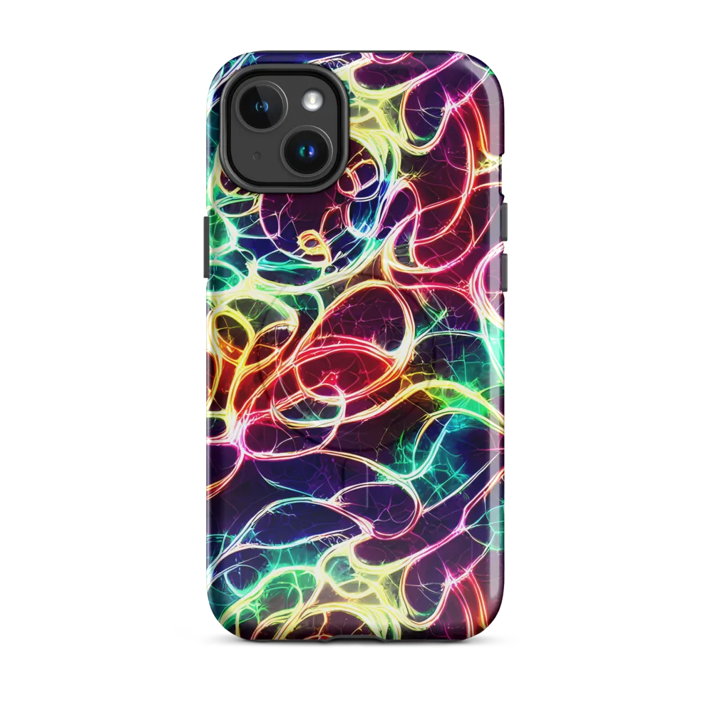 Electric Lace on MagSafe Tough Case for iPhone® — Front