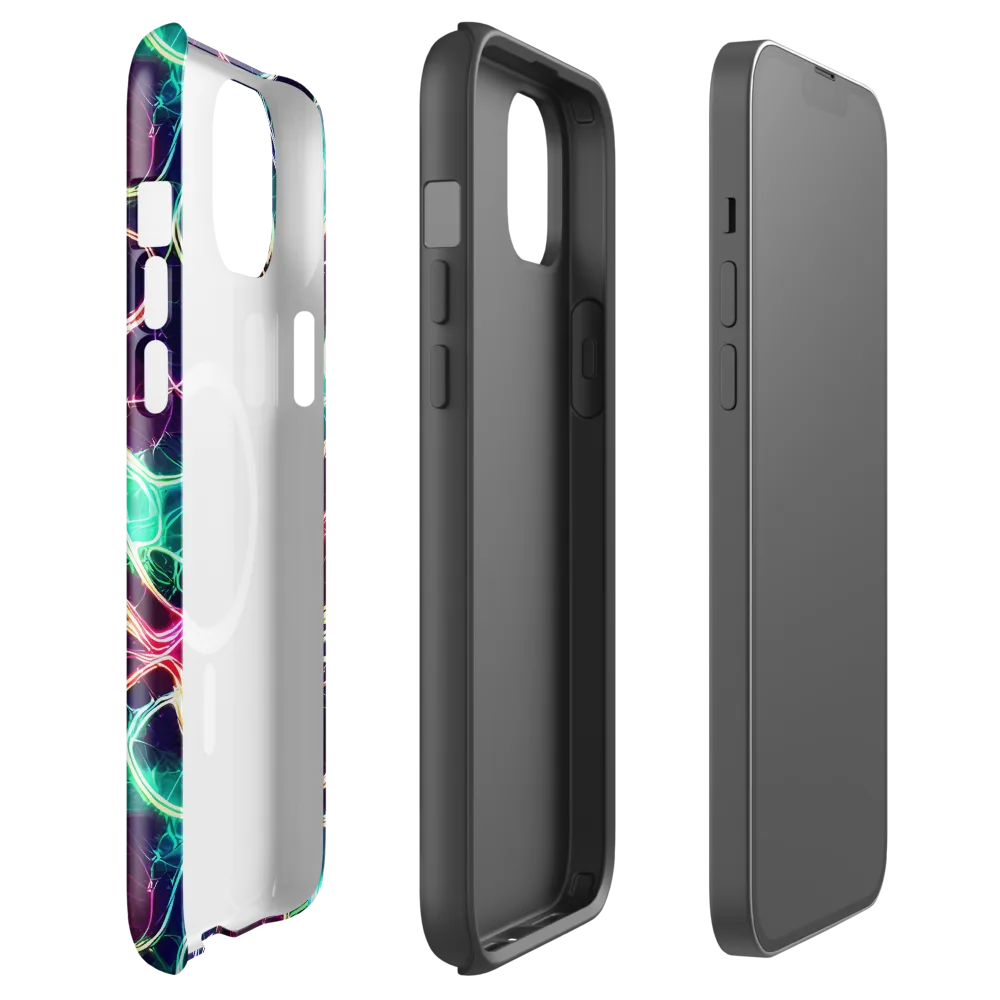 Electric Lace on MagSafe Tough Case for iPhone® — Front