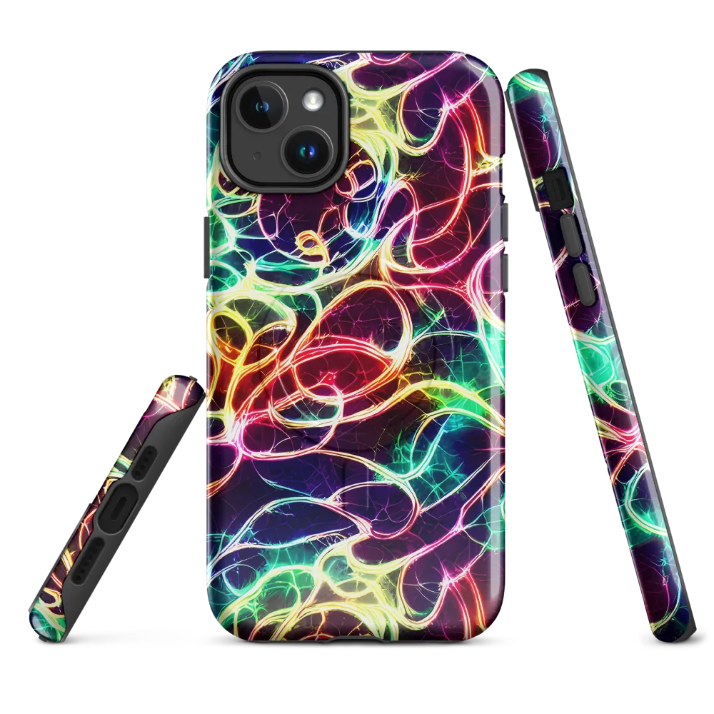 Electric Lace on MagSafe Tough Case for iPhone® — Front
