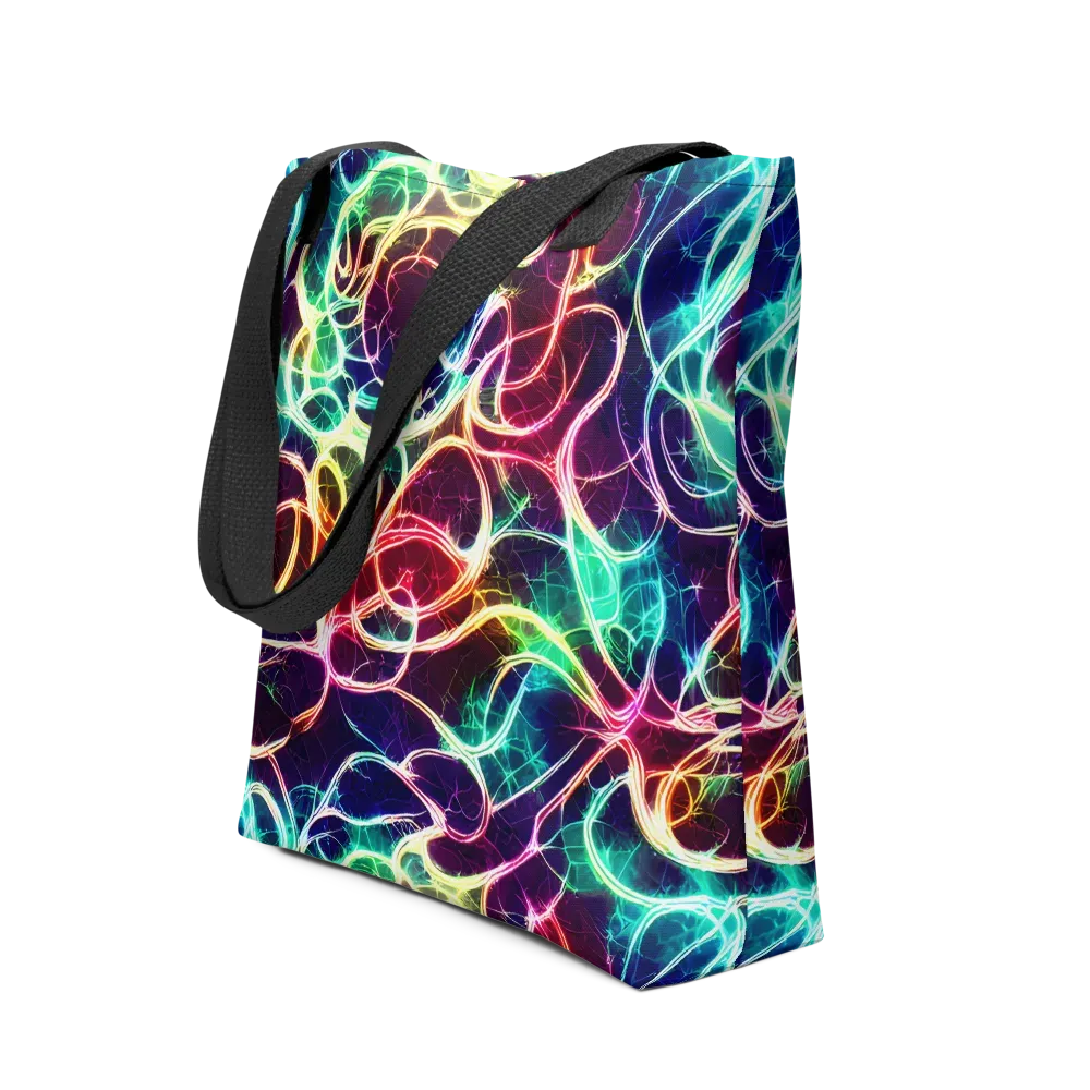 Electric Lace on Tote Bag — Front
