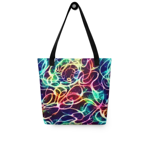 Electric Lace on a Tote Bag