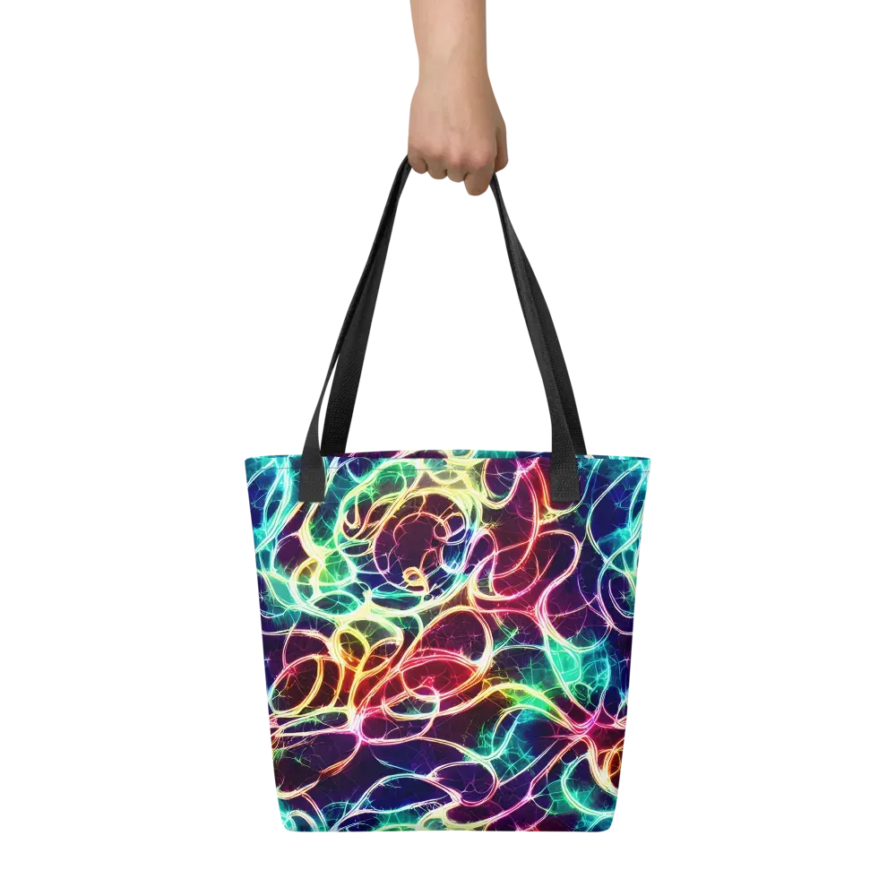 Electric Lace on Tote Bag — Front