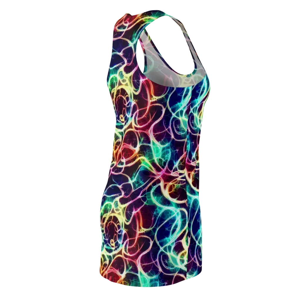 Electric Lace on Racerback Dress — Back Side