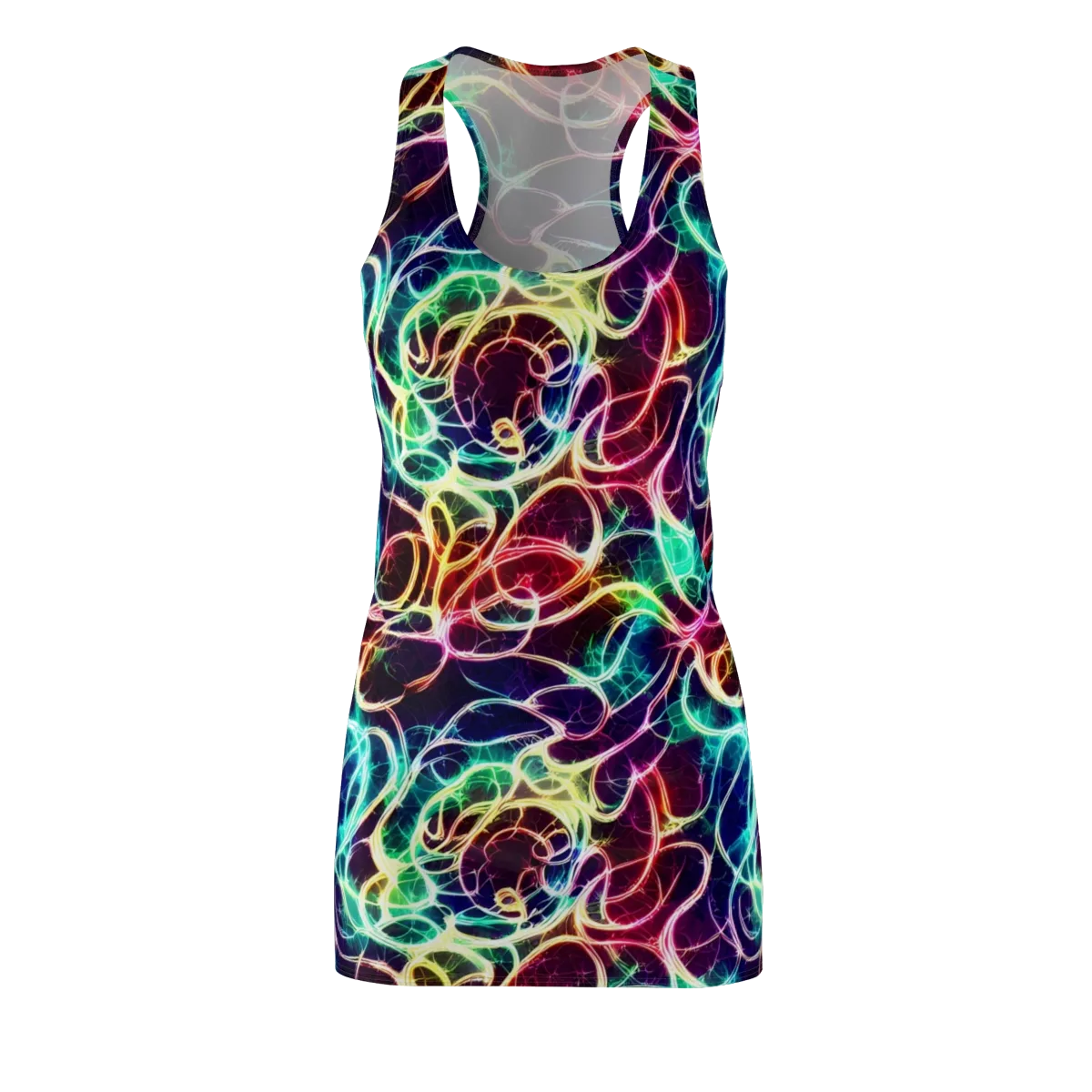 Electric Lace on Racerback Dress — Front