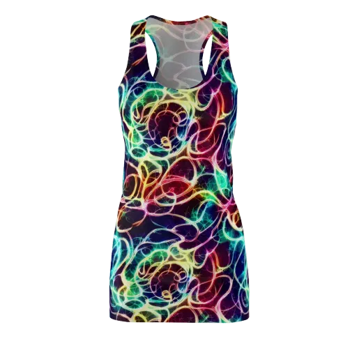 Electric Lace on a Racerback Dress