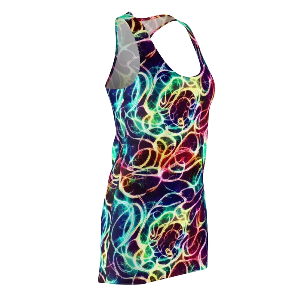 Electric Lace on Racerback Dress — Front Side