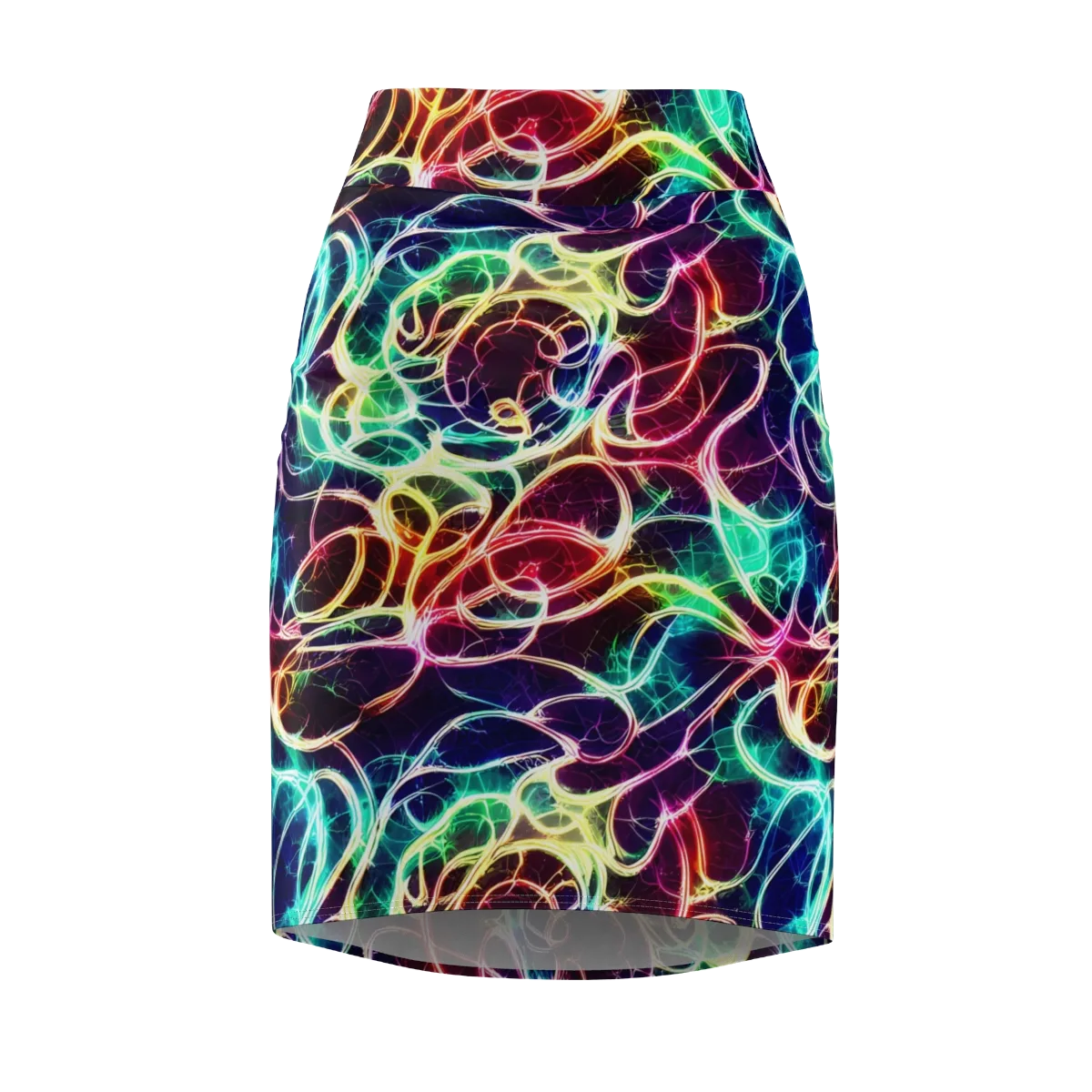 Electric Lace on Pencil Skirt — Front