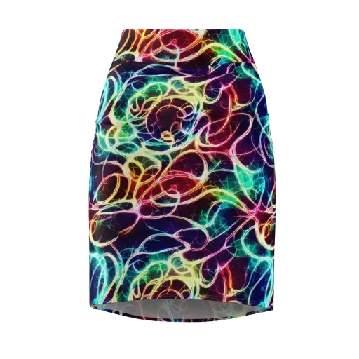 Electric Lace on a Pencil Skirt