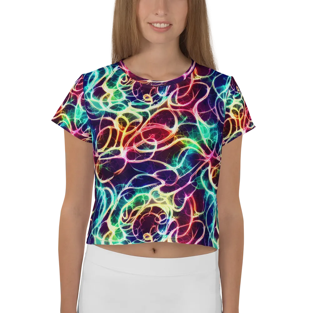 Electric Lace on Crop Tee — Front
