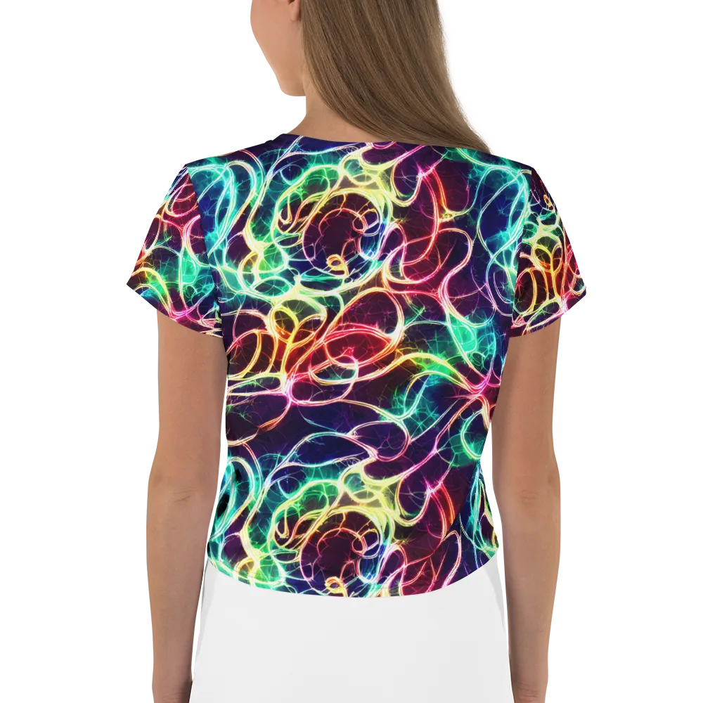 Electric Lace on Crop Tee — Back