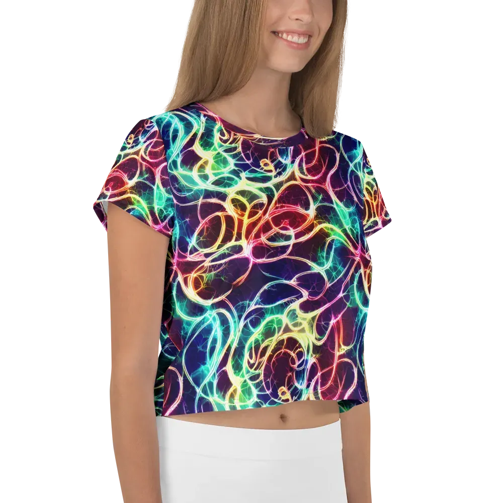 Electric Lace on Crop Tee — Right