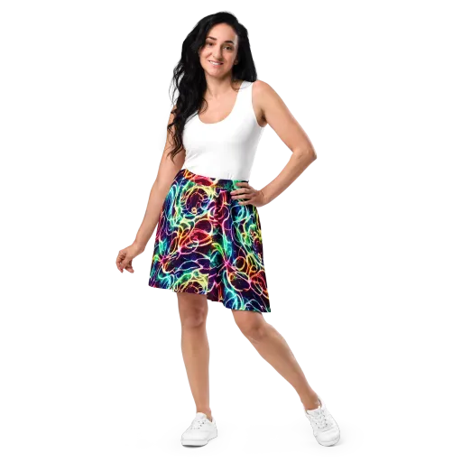 Electric Lace on a Skater Skirt