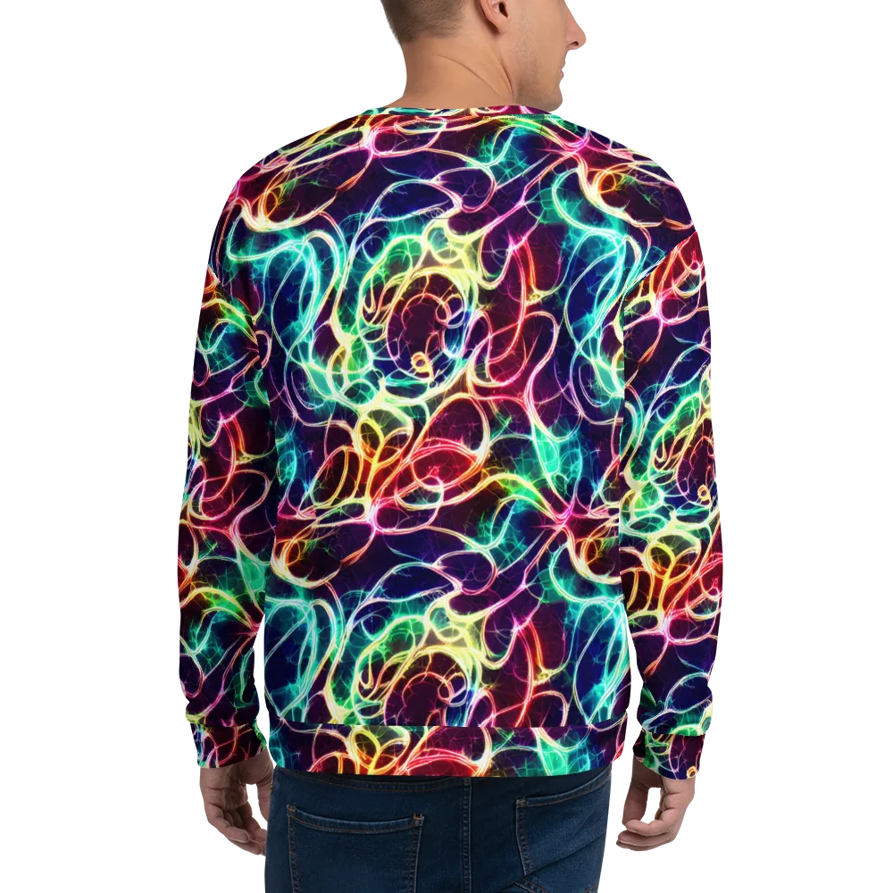 Electric Lace on Sweatshirt — Back