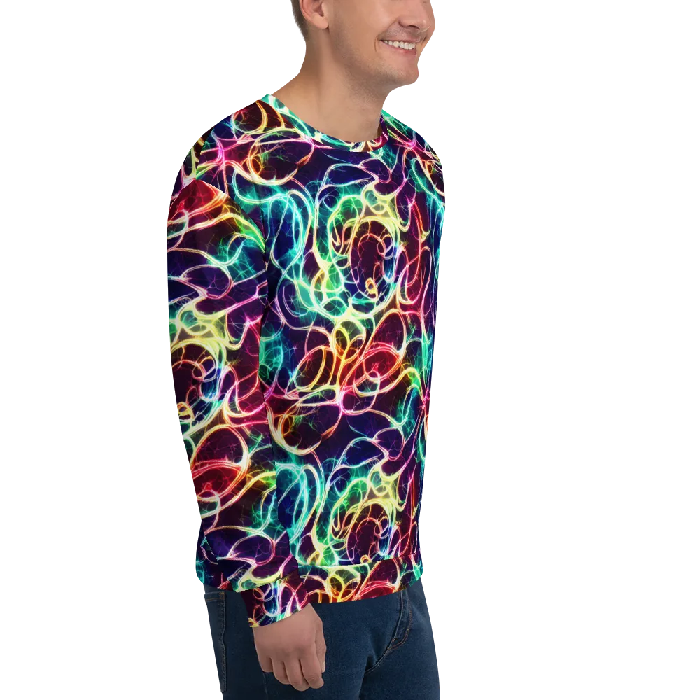 Electric Lace on Sweatshirt — Right Front