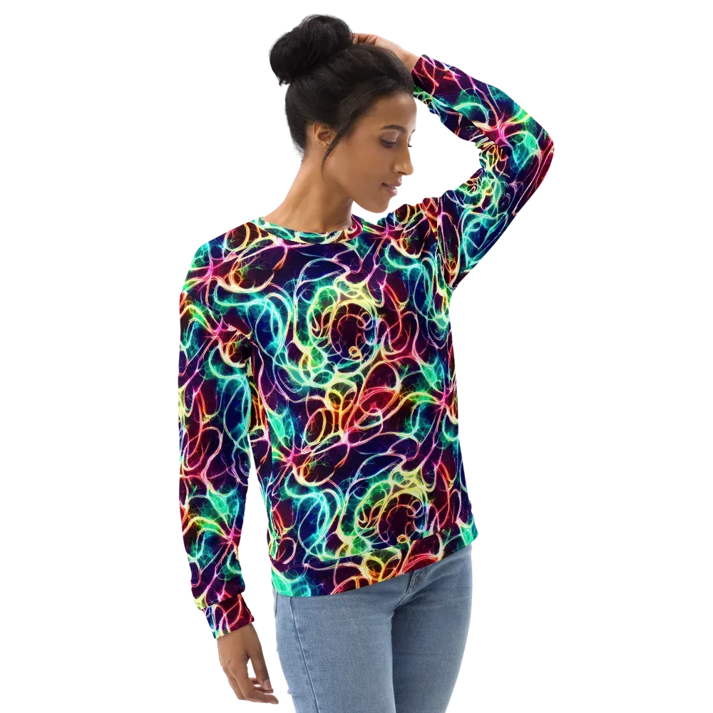 Electric Lace on Sweatshirt — Right Front