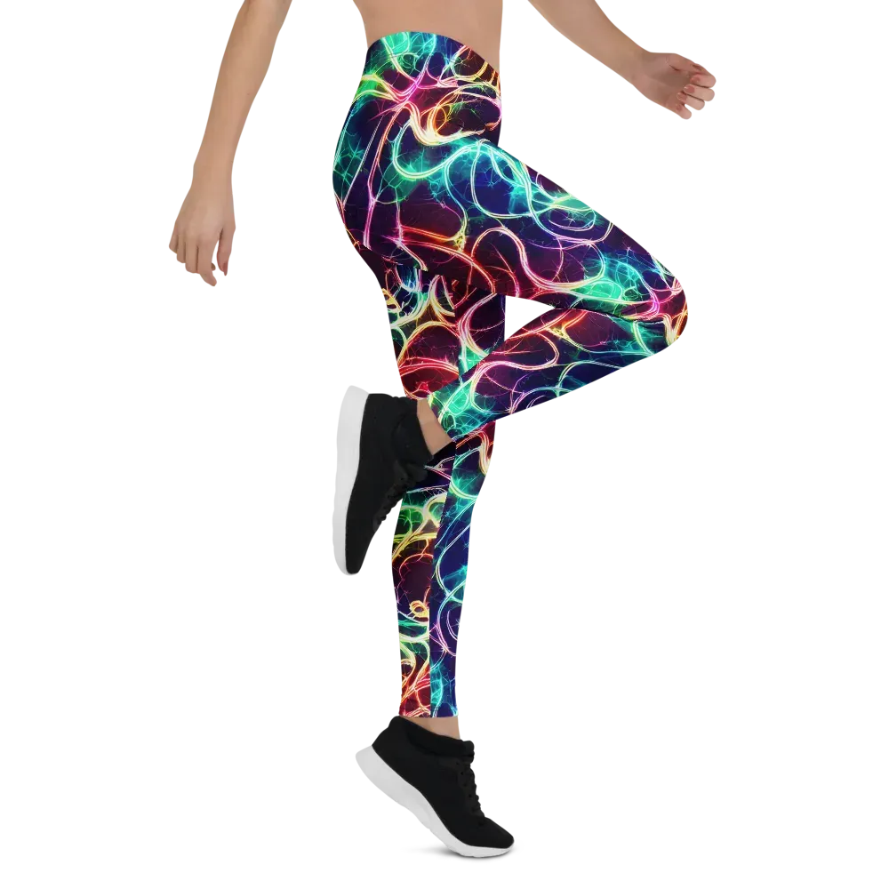 Electric Lace on Leggings — Right