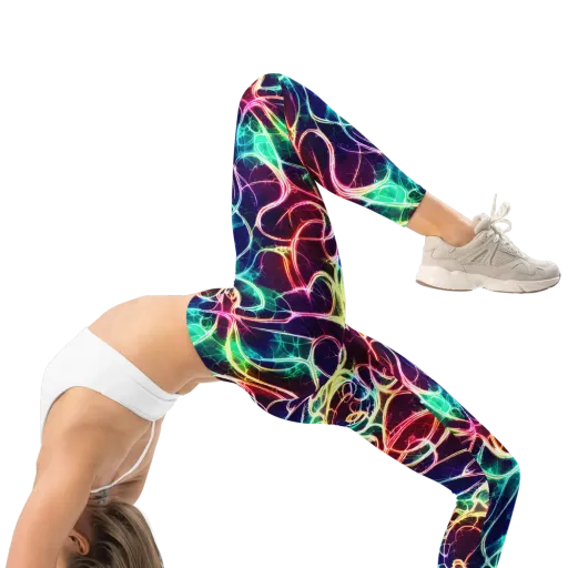 Electric Lace on a Leggings