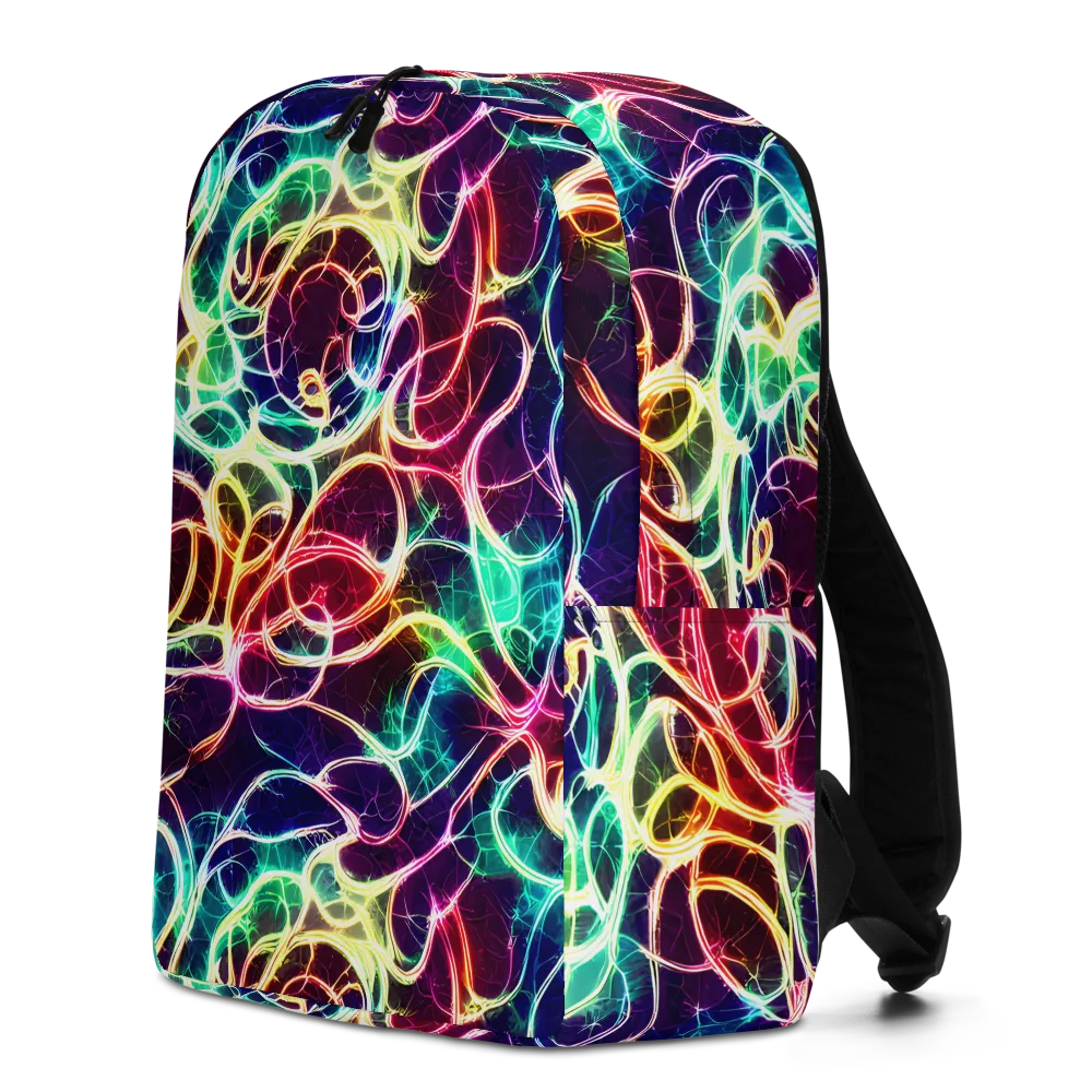 Electric Lace on Minimalist Backpack — Left
