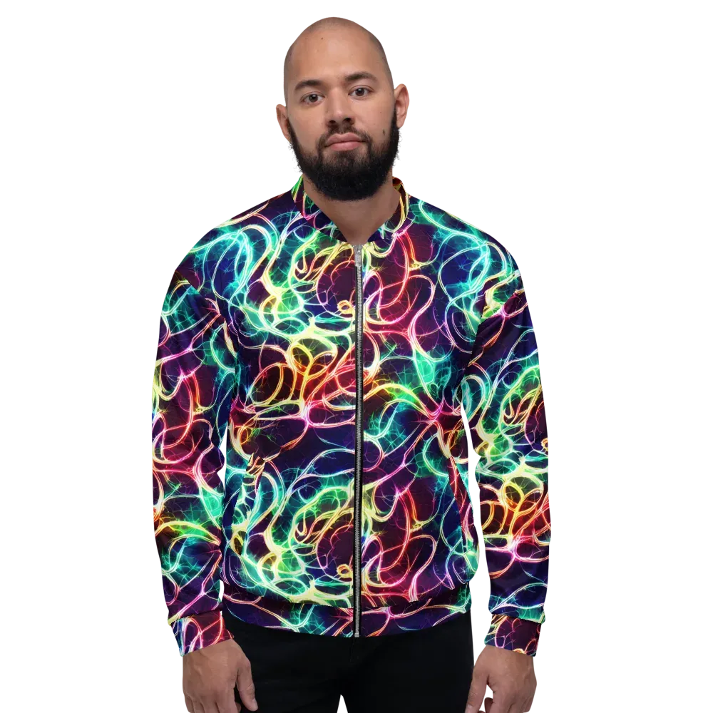 Electric Lace on Bomber Jacket — Front